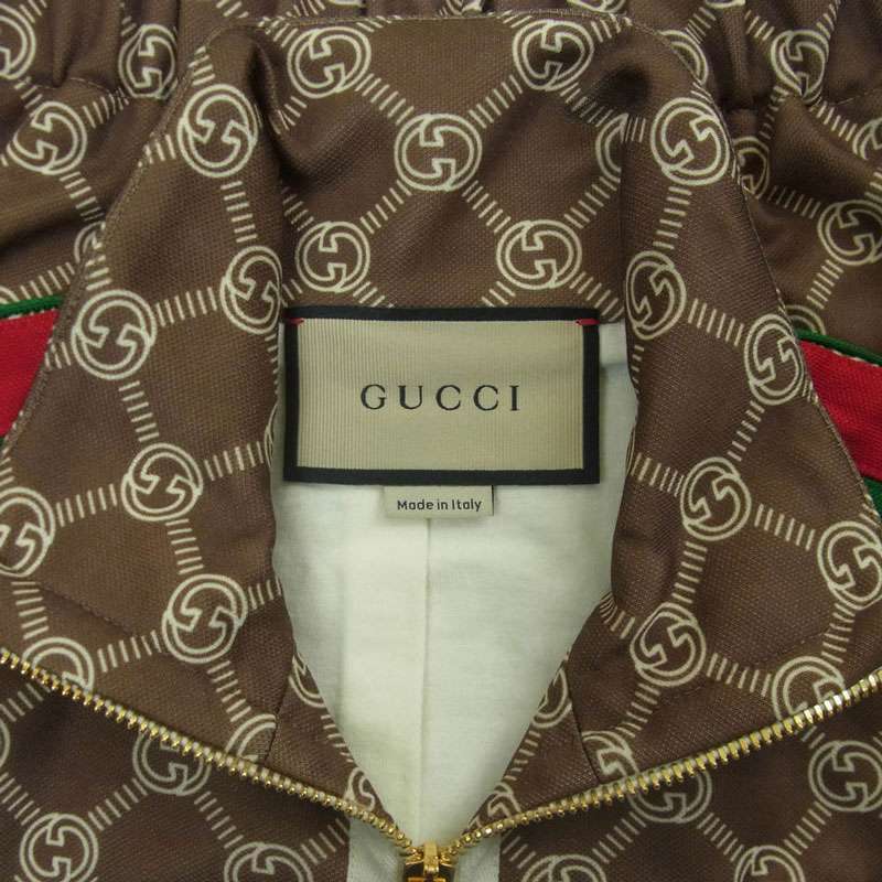 グッチ 671495 XJD1G インターロッキングG シェリーライン サイドライン ショート丈 トラック ジャケット ジャージ 買取実績 画像