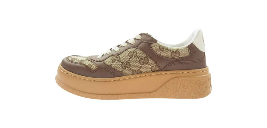 グッチ 675840 GG Sneaker GGキャンバス プラットフォーム ローカット スニーカー 買取実績