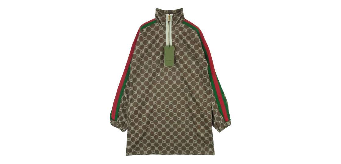 グッチ 678689 XJD1G インターロッキングG シェリーライン サイドライン テクニカル ロング トラックジャージー ドレス ワンピース 買取実績