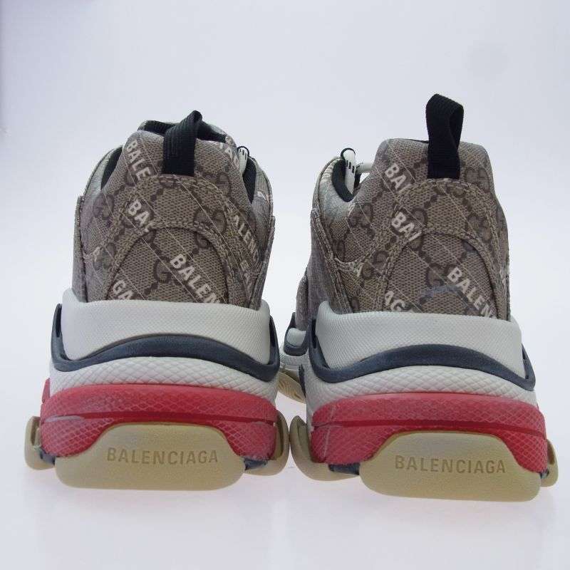 グッチ 681066 × BALENCIAGA バレンシアガ The Hacker Project Triple S ザ ハッカープロジェクト トリプルエス スニーカー 買取実績 画像