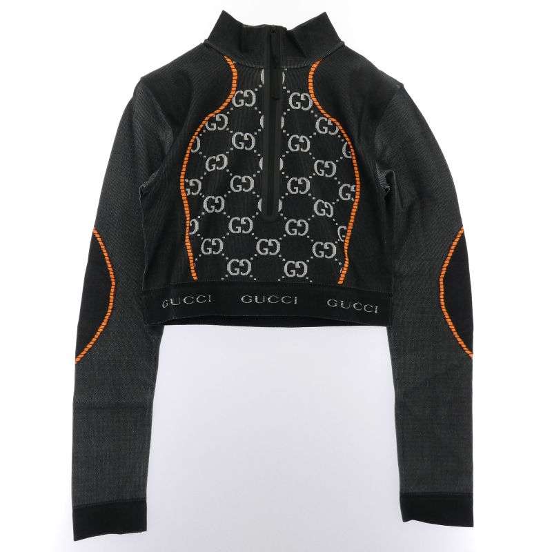 グッチ 689201 XJEFU GG Jersey Jacquard Cropped Top ジャージー ジャカード クロップド トップ ジャケット 買取実績 画像
