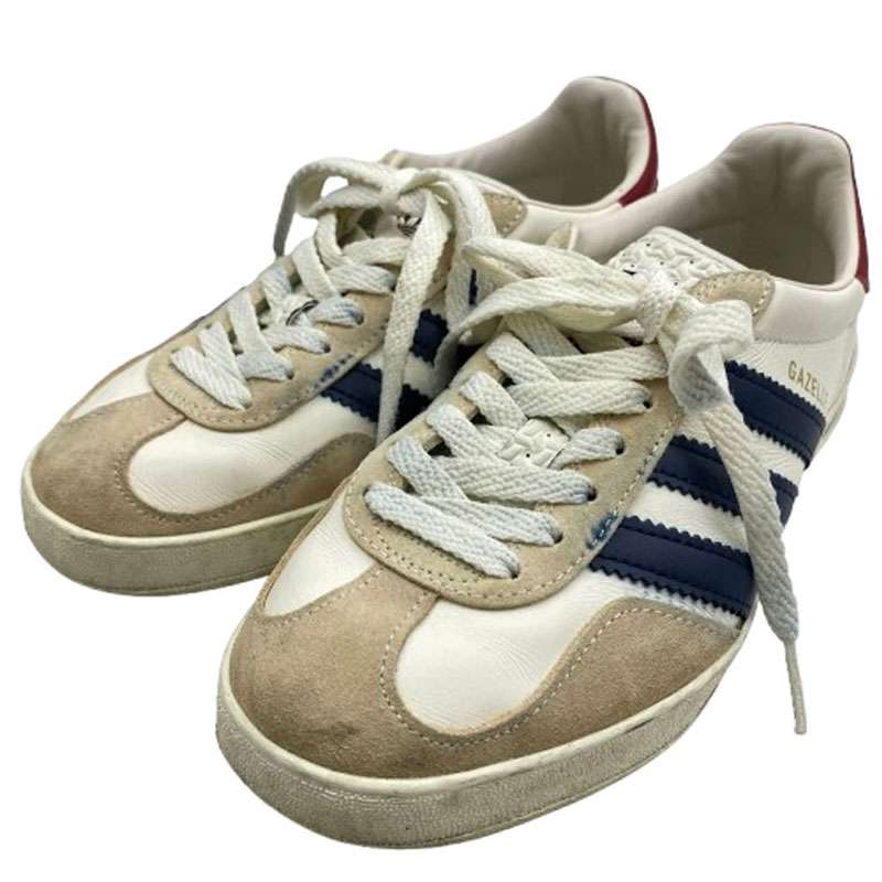 グッチ 707861 × ADIDAS GAZZELLE ガゼル ローカット スニーカー 買取実績 画像