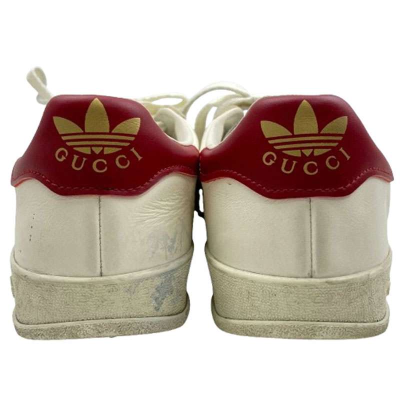 グッチ 707861 × ADIDAS GAZZELLE ガゼル ローカット スニーカー 買取実績 画像