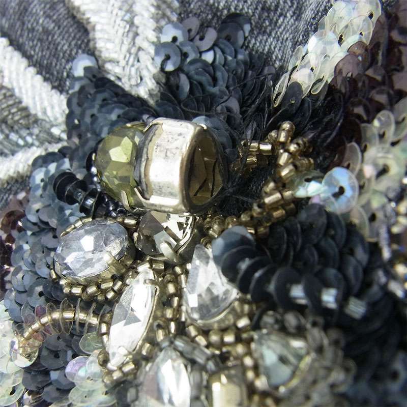 グッチ 723498 XDB9C SALON フローラルエンブロイダリー付き デニムパンツ 買取実績 画像