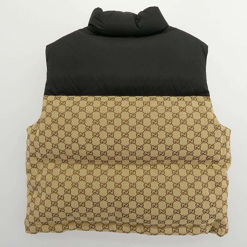 グッチ 774910 Z9AAT Cotton Vest GG コットン キャンバス ダウン ベスト 買取実績 画像