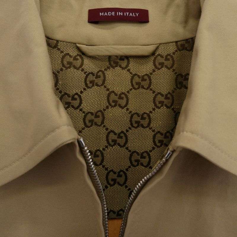 グッチ 784180ZAQP32901 ウェブ ストライプ付き コットンツイル ジャケット 買取実績 画像