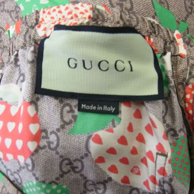 グッチ GG総柄 アップル シルク ショーツ ショート ハーフ パンツ  買取実績 画像