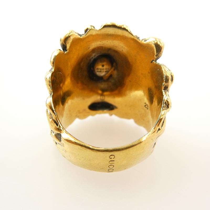 グッチ ライオンヘッド アニマル リング 買取実績 画像