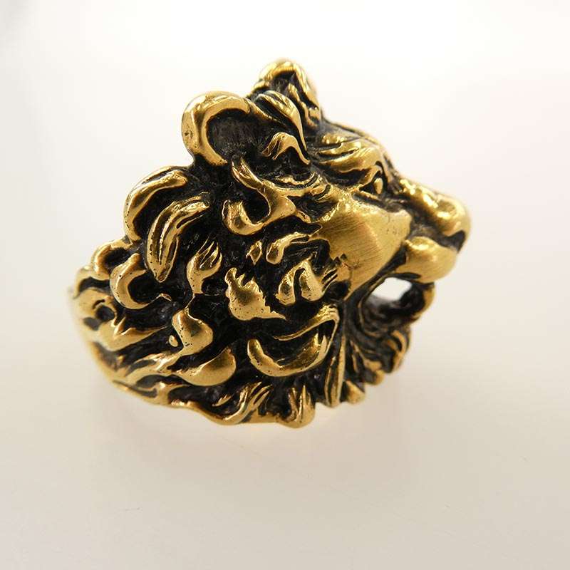 グッチ ライオンヘッド アニマル リング 買取実績 画像