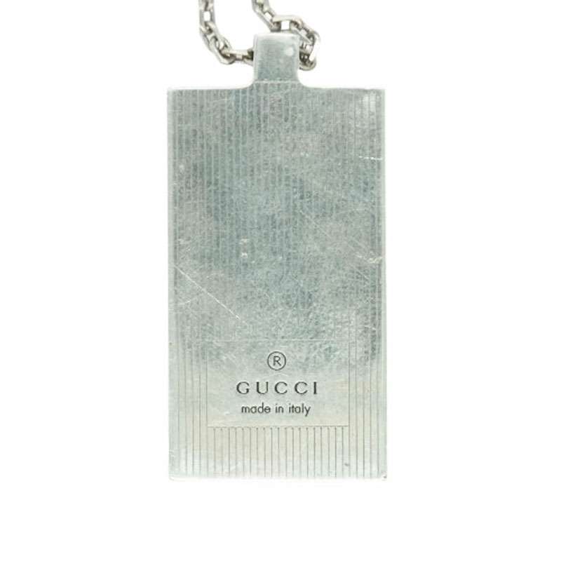 グッチ ロゴプレート ネックレス シルバー 買取実績 画像
