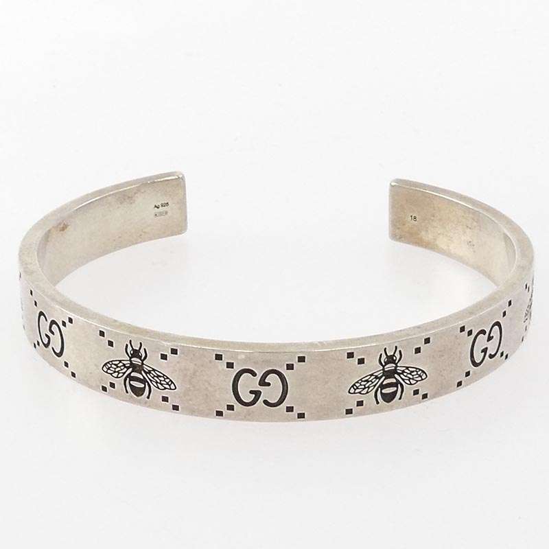 グッチ Signature GG Chunky Bee Cuff Bracelet GG ビー カフ バングル ブレスレット 買取実績 画像