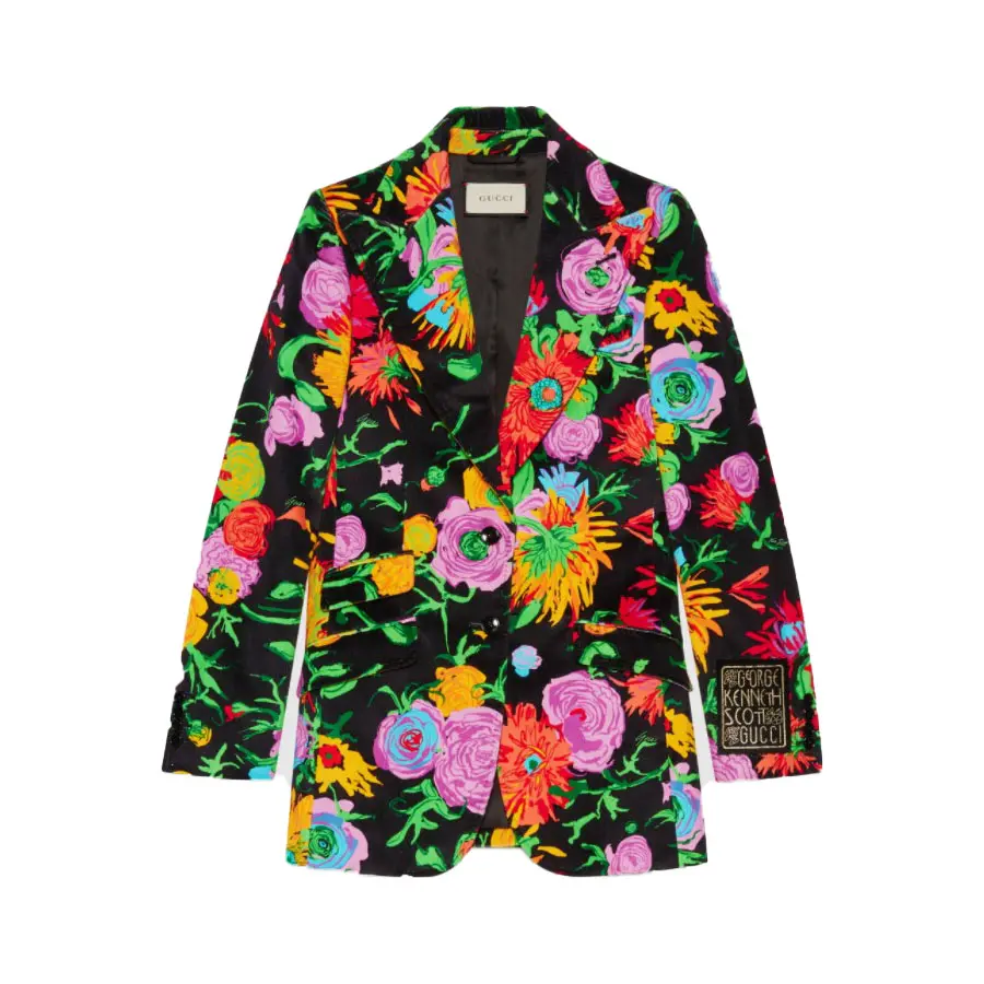【GUCCI】美品　ケン・スコット プリントシルクシャツ Gucci プリント シルクツイル シャツ (すべての新品) IFCHIC.COM