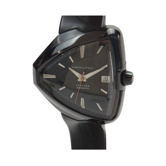 ハミルトン H24585331 ベンチュラ エルヴィス 自動巻 腕時計 ブラック 買取実績 画像