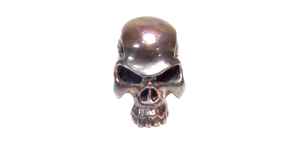 ハラキリ 髑髏 スカル モチーフ ブロンズ 赤胴 リング 買取実績