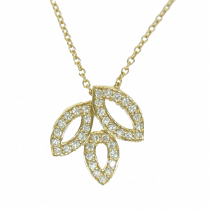 ハリーウィンストン 544787 K18YG 750YG リリークラスター ダイヤ ミニ ペンダント買取実績