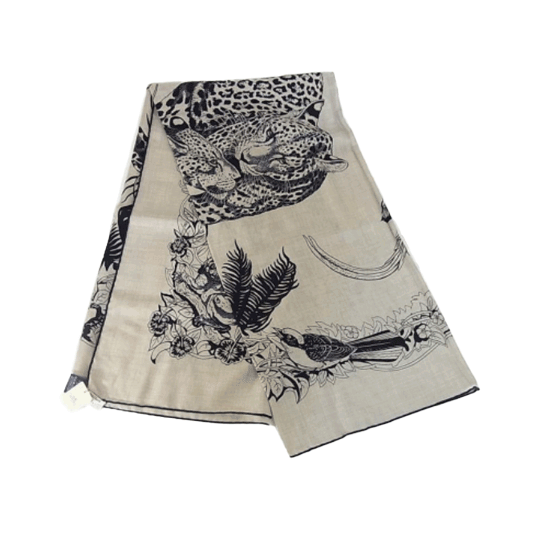 エルメス スカーフ 19AW H243352S 01 JungleLoveTattoo shawl 140 買取実績