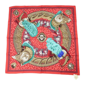 エルメス カレ90 スカーフ 表情のない金兜 買取実績