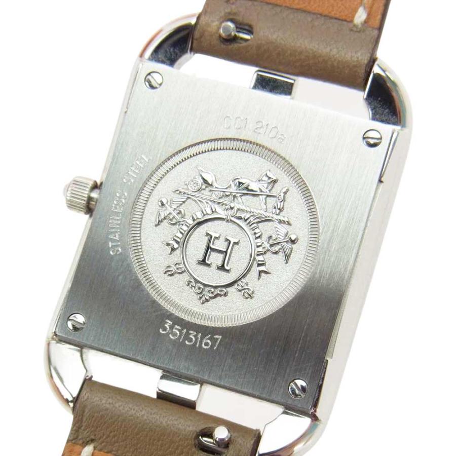 エルメス CC1.210a 替えベルト付属 ケープコッド SS ステンレス クォーツ 腕時計 買取実績 画像