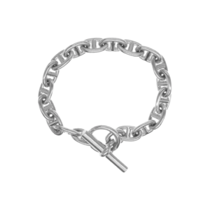 エルメス シェーヌダンクル MM 18コマ ブレスレット シルバー 買取実績