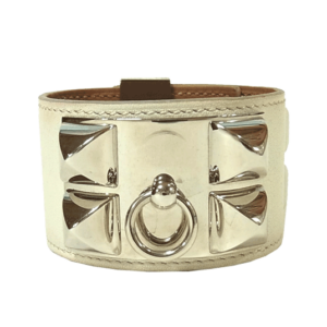 エルメス コリエドシアン ブレスレット シルバー オフホワイト 買取実績