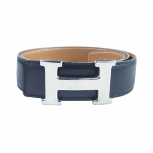 エルメス □A刻印 シルバー金具 H レザーベルト ベルト フランス製 ブラック系 買取実績