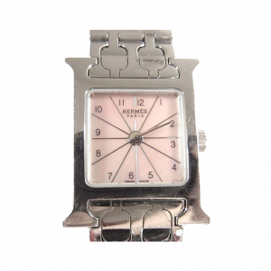 エルメス Hウォッチ ピンクシェル レディース 腕時計 買取実績