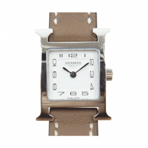 エルメス HH1.110 Hウォッチ ミニ ドゥブルトゥール クォーツ ブラウン シルバー 買取実績