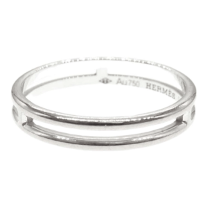 エルメス K18WG ホワイトゴールド アリアンヌ リング 買取実績