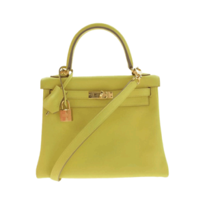 エルメス ケリー 28 内縫い ライム エバーカラー Ｙ刻 ハンド ショルダーバッグ イエロー 買取実績
