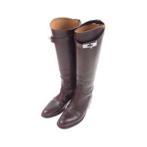 エルメス ケリー金具 レザー ジャンピング ブーツ ブラウン 買取実績