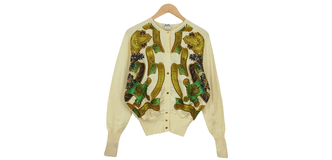 エルメス シルク切替 ニット カーディガン 買取実績