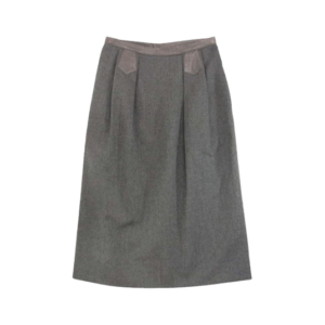 エルメス レザー切替 ウール タック スカート グレー 買取実績