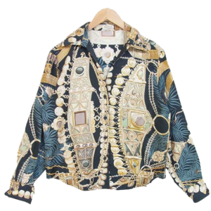 エルメス  オールド 総柄 シルク ブラウス 買取実績