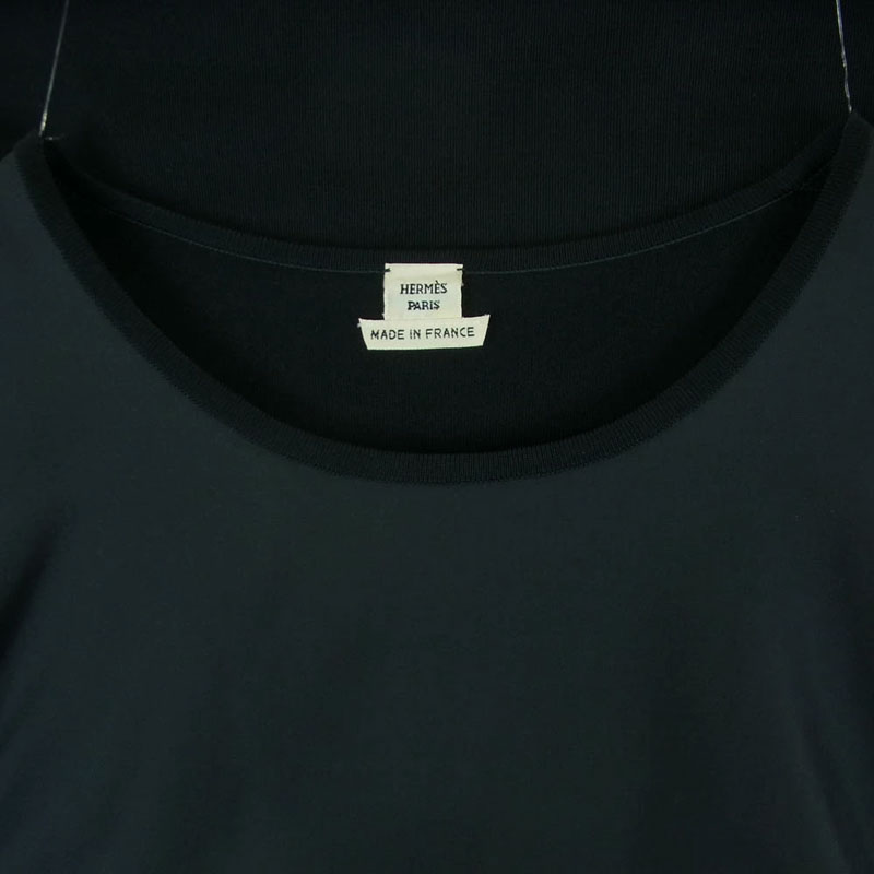 エルメス シルク100% フロント切替 ハイゲージ ニット フランス製 買取実績 画像