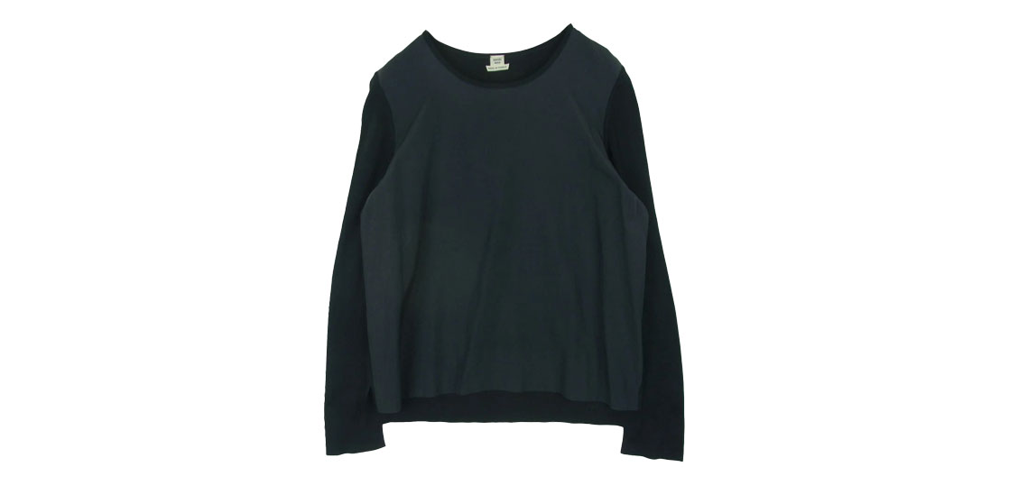 エルメス シルク100% フロント切替 ハイゲージ ニット フランス製 買取実績