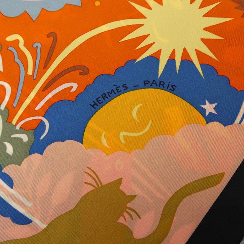 エルメス カレ 70 エリオスの王国 シルク スカーフ 買取実績 画像