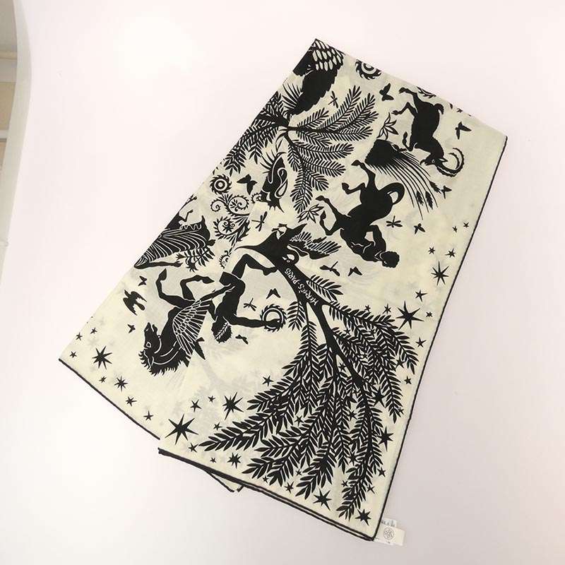 エルメス カレジェアン オルフェウスの魅力に誘われて カシミヤ シルク スカーフ 買取実績