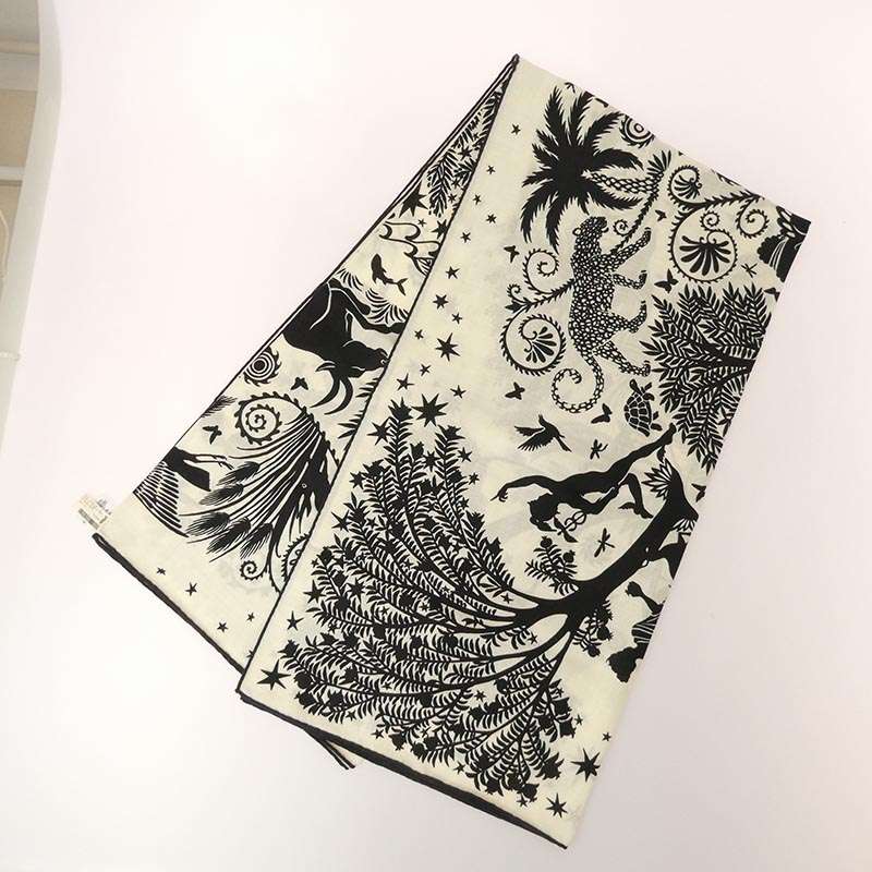 エルメス カレジェアン オルフェウスの魅力に誘われて カシミヤ シルク スカーフ 買取実績 画像