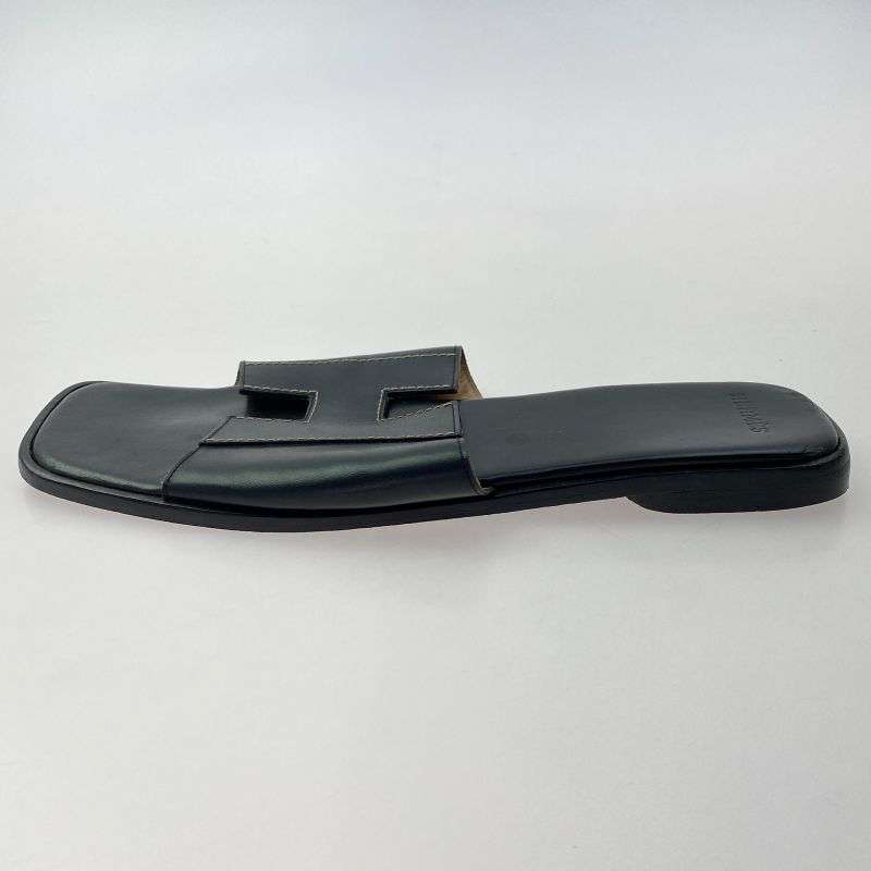エルメス Hロゴ スクエアトゥ レザー サンダル 買取実績