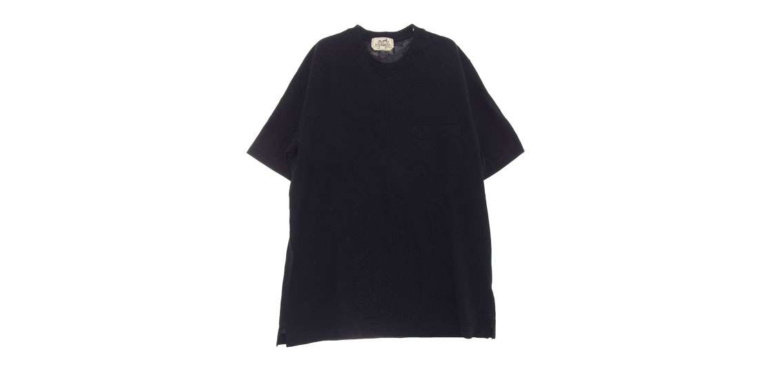 エルメス イタリア製 コットンジャージー リラックスフィット クルーネック Hロゴ刺繍 半袖 Tシャツ 買取実績