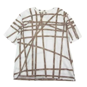 HERMES エルメス マルジェラ期 ボルデュックリボン柄 TシャツM エルメス マルジェラ期 リボン ボルデュック 半袖 Tシャツ 買取実績