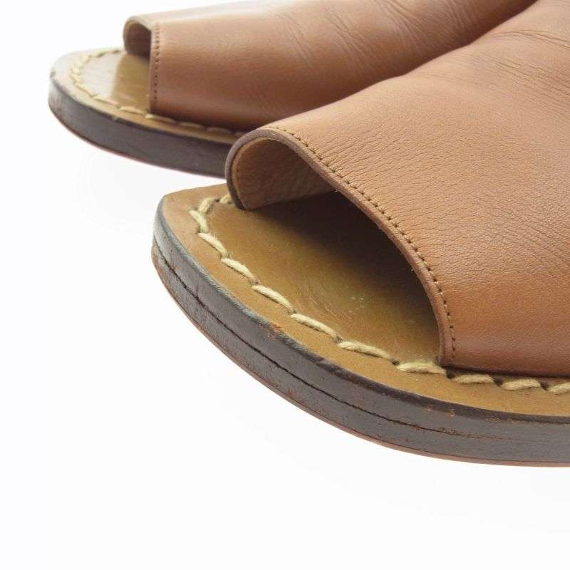 エルメス オープントゥ レザー サンダル 買取実績 画像