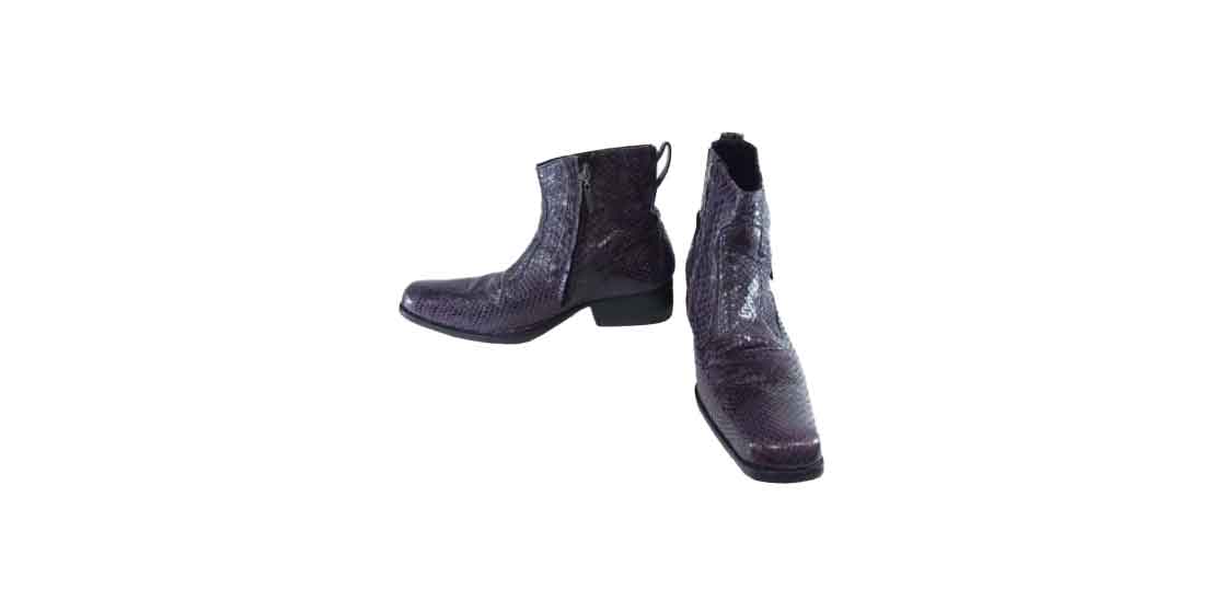 ヒロムタカハラ パイソン サイドジップ レザー シューズ 買取実績