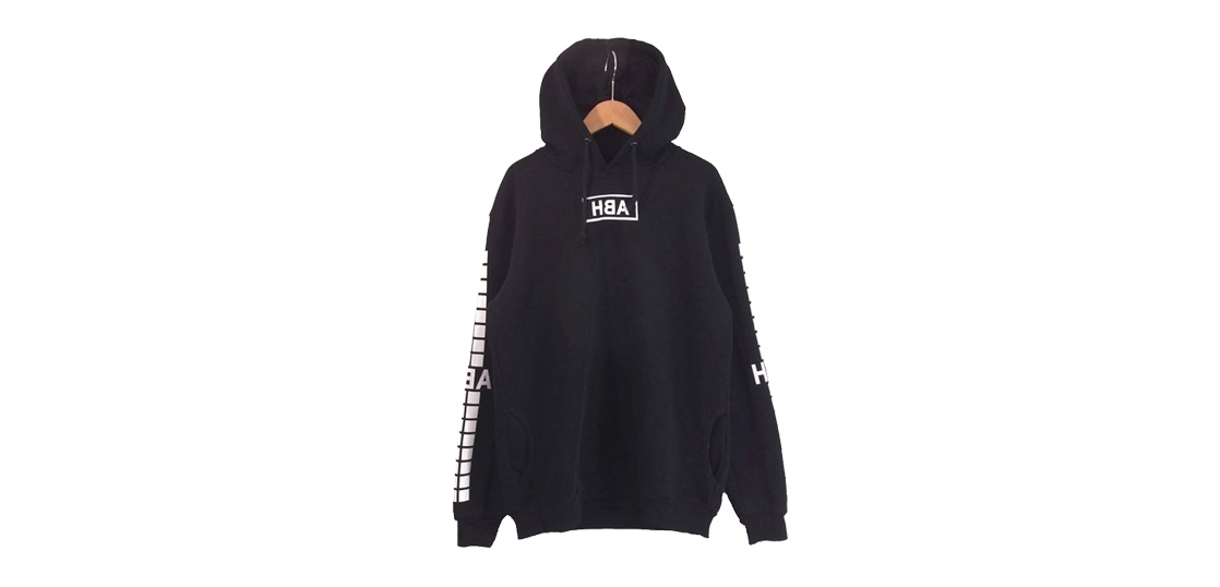 フッドバイエアー ボックス ロゴ プリント プルパーカー 買取実績