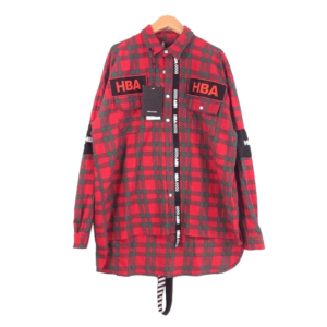 フッドバイエアー ロゴパッチ ナイロンストラップ チェック 長袖シャツ 買取実績