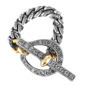 ハム トゥモローランド 31-82-03024 K18×SV ダイヤ Tバー リング 買取実績