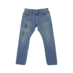 ヒステリックグラマー 02213AP20 VIXEN GIRL 刺繍 スリム ストレート デニムパンツ インディゴブルー 買取実績