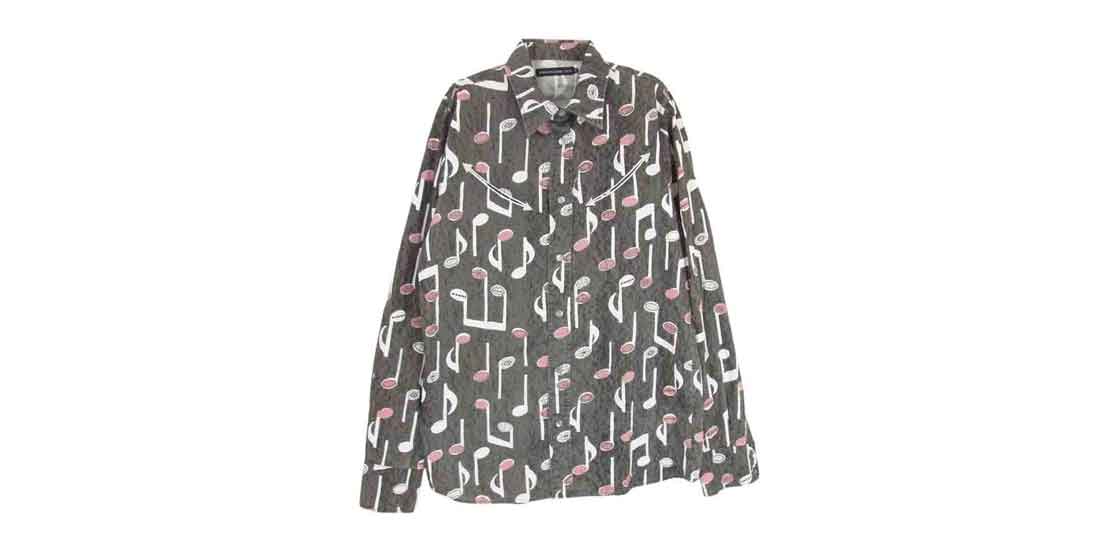 ヒステリックグラマー 0621AH01 音符柄 長袖 シャツ 買取実績