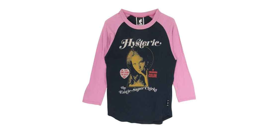 ヒステリックグラマー 4CL-34B1 HG ラグランスリーブ 長袖 Tシャツ 買取実績