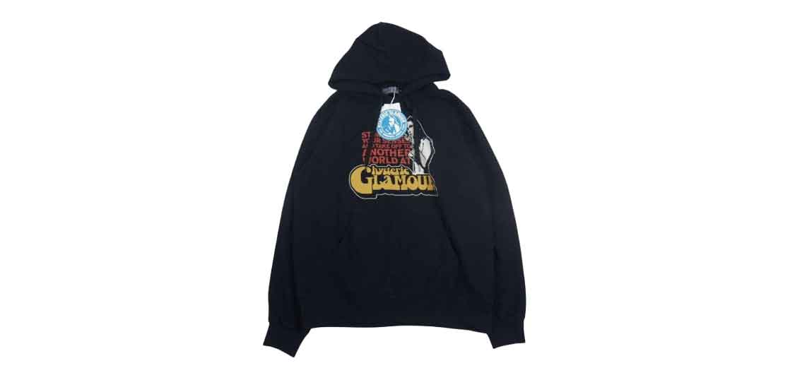 ヒステリックグラマー ガール プリント プルオーバー パーカー ブラック 買取実績